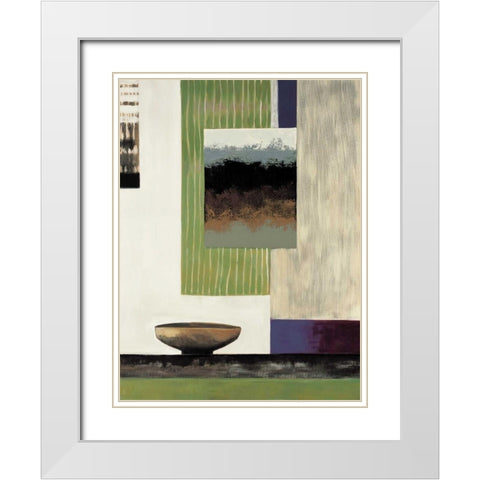 Tranquil II White Modern Wood Framed Art Print with Double Matting by Richardson, Melissa