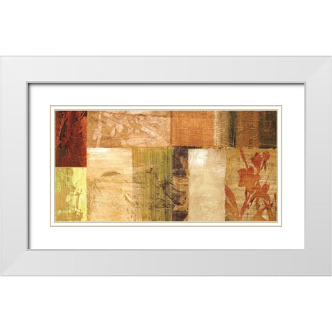 Equilibre naturel White Modern Wood Framed Art Print with Double Matting by Reynaud, Martine
