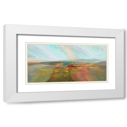 Cascade I White Modern Wood Framed Art Print with Double Matting by Tienhaara, Michael