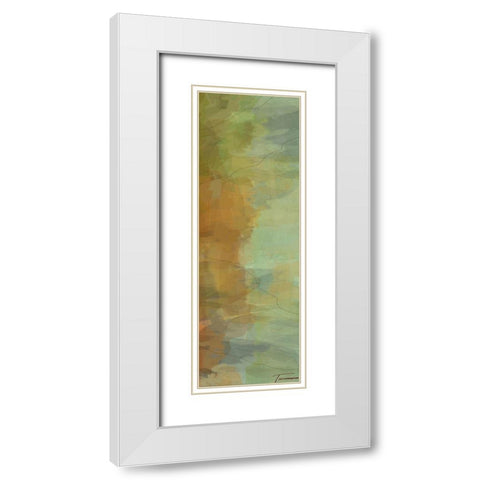 Passages Tryptic Right White Modern Wood Framed Art Print with Double Matting by Tienhaara, Michael