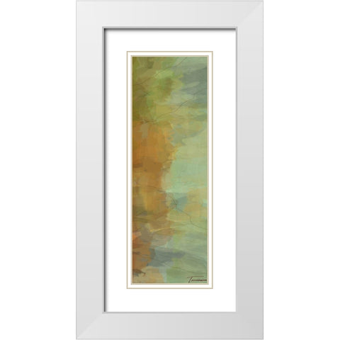 Passages Tryptic Right White Modern Wood Framed Art Print with Double Matting by Tienhaara, Michael