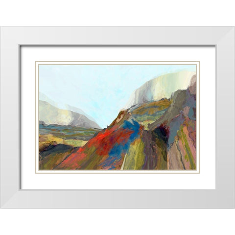 Progression II White Modern Wood Framed Art Print with Double Matting by Tienhaara, Michael