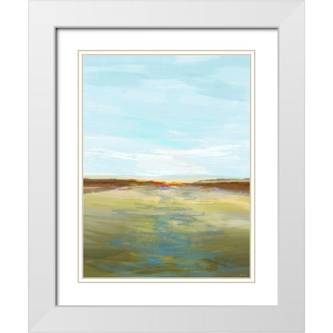Endless Vista II White Modern Wood Framed Art Print with Double Matting by Tienhaara, Michael