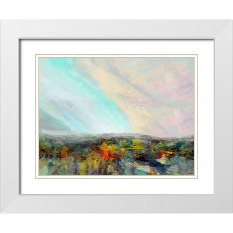 Formations Big Sky I White Modern Wood Framed Art Print with Double Matting by Tienhaara, Michael