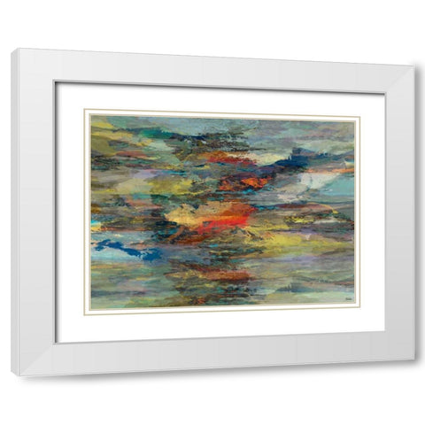 Formations I White Modern Wood Framed Art Print with Double Matting by Tienhaara, Michael