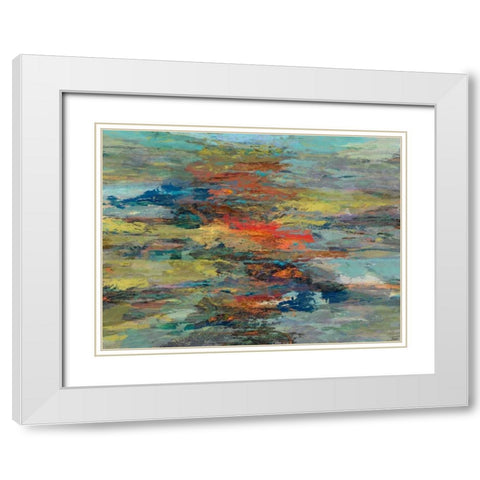 Formations II White Modern Wood Framed Art Print with Double Matting by Tienhaara, Michael