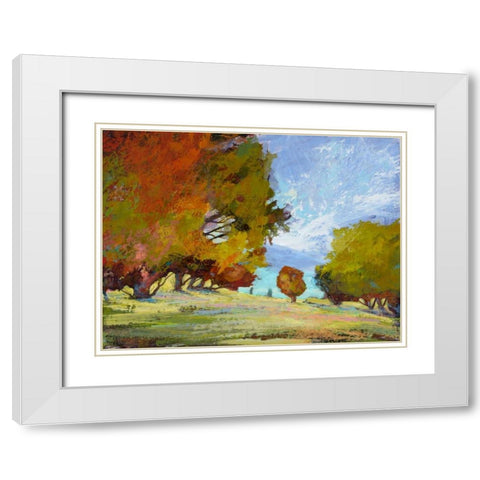 Natures Serenade IX White Modern Wood Framed Art Print with Double Matting by Tienhaara, Michael