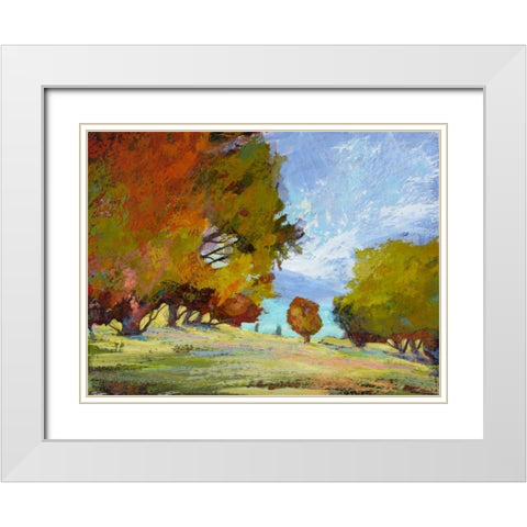 Natures Serenade IX White Modern Wood Framed Art Print with Double Matting by Tienhaara, Michael
