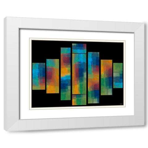 Sequential II White Modern Wood Framed Art Print with Double Matting by Tienhaara, Michael