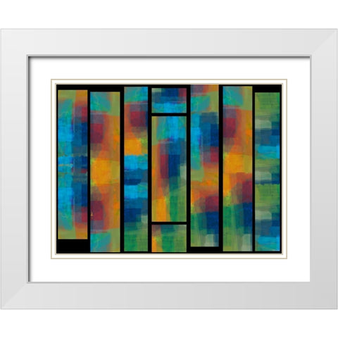 Sequential IV White Modern Wood Framed Art Print with Double Matting by Tienhaara, Michael