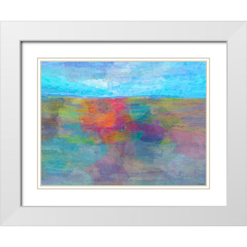Horizon I White Modern Wood Framed Art Print with Double Matting by Tienhaara, Michael