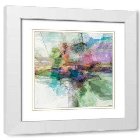 Inspiration I White Modern Wood Framed Art Print with Double Matting by Tienhaara, Michael
