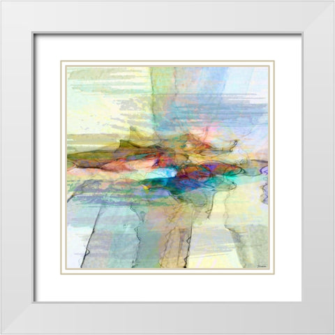 Inspiration VI White Modern Wood Framed Art Print with Double Matting by Tienhaara, Michael