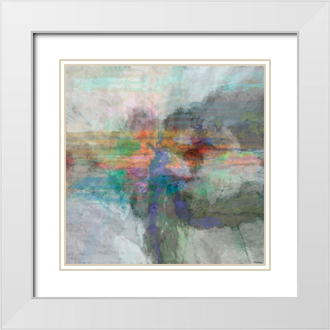 Inspiration VII White Modern Wood Framed Art Print with Double Matting by Tienhaara, Michael
