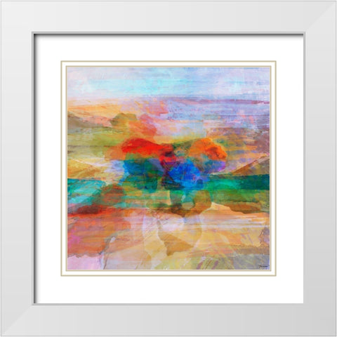 Inspiration VIII White Modern Wood Framed Art Print with Double Matting by Tienhaara, Michael