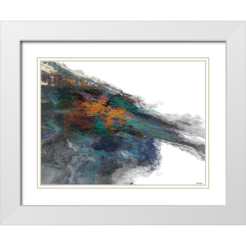 Interlude I White Modern Wood Framed Art Print with Double Matting by Tienhaara, Michael