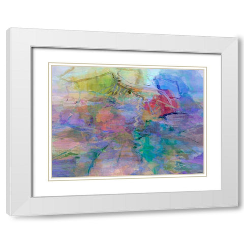 Impressions IV White Modern Wood Framed Art Print with Double Matting by Tienhaara, Michael