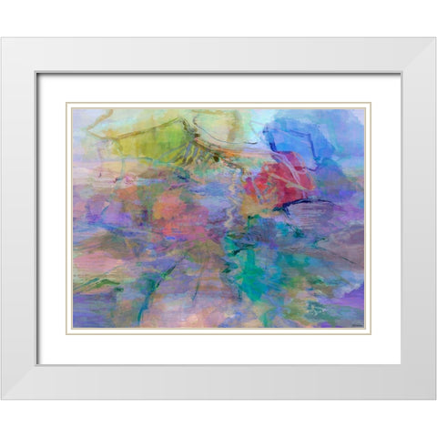 Impressions IV White Modern Wood Framed Art Print with Double Matting by Tienhaara, Michael