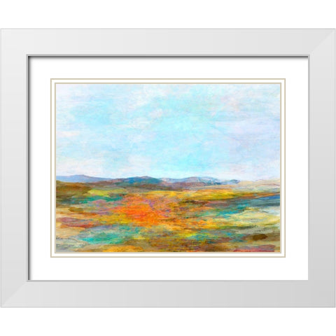 Visions I White Modern Wood Framed Art Print with Double Matting by Tienhaara, Michael