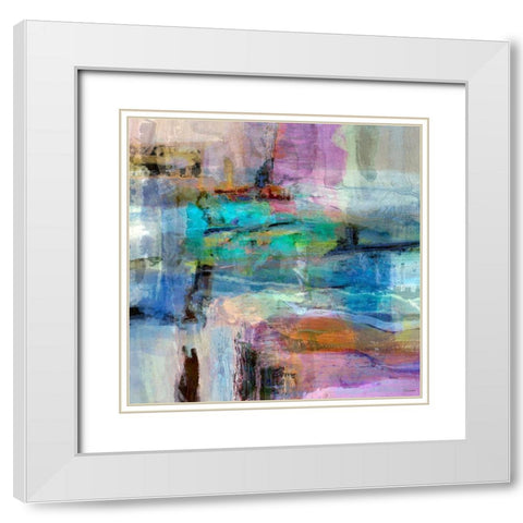 Chroma II White Modern Wood Framed Art Print with Double Matting by Tienhaara, Michael