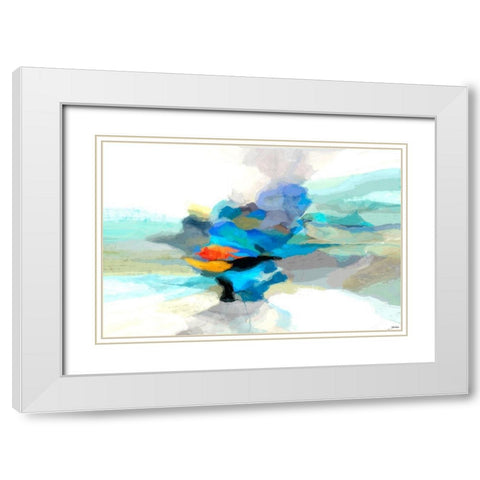 Cumulus II White Modern Wood Framed Art Print with Double Matting by Tienhaara, Michael
