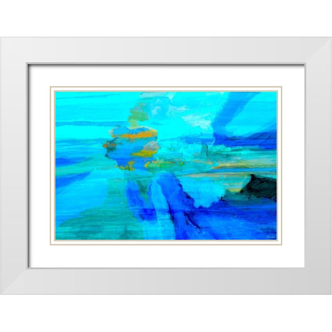 Emanate I White Modern Wood Framed Art Print with Double Matting by Tienhaara, Michael