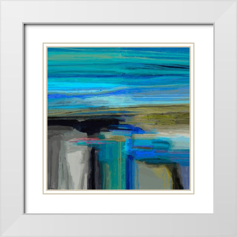 Eternal II White Modern Wood Framed Art Print with Double Matting by Tienhaara, Michael