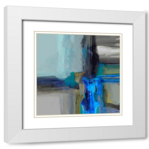 Extraction II White Modern Wood Framed Art Print with Double Matting by Tienhaara, Michael