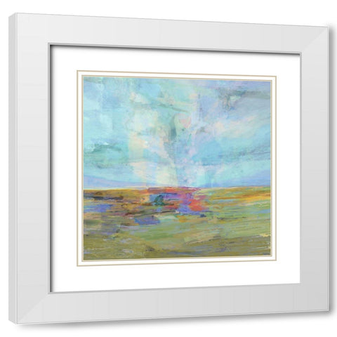 Inclusion II White Modern Wood Framed Art Print with Double Matting by Tienhaara, Michael