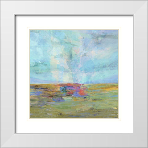 Inclusion II White Modern Wood Framed Art Print with Double Matting by Tienhaara, Michael