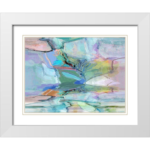 Movement II White Modern Wood Framed Art Print with Double Matting by Tienhaara, Michael