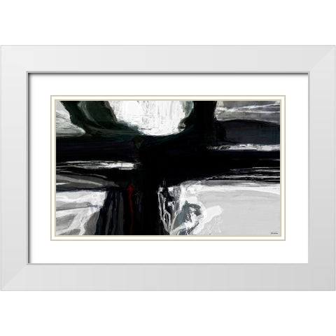 Sculpture II White Modern Wood Framed Art Print with Double Matting by Tienhaara, Michael