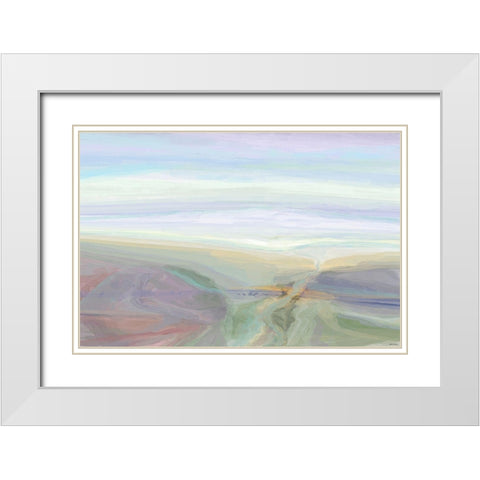 Transformative I White Modern Wood Framed Art Print with Double Matting by Tienhaara, Michael