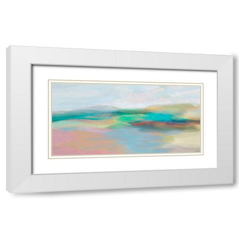 Stratum II White Modern Wood Framed Art Print with Double Matting by Tienhaara, Michael