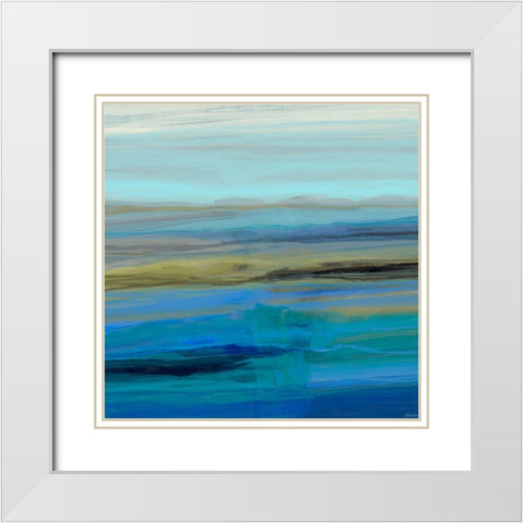 Endless I White Modern Wood Framed Art Print with Double Matting by Tienhaara, Michael