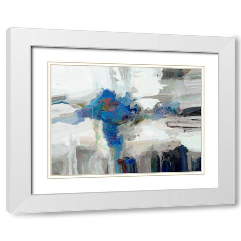 Vigor I White Modern Wood Framed Art Print with Double Matting by Tienhaara, Michael