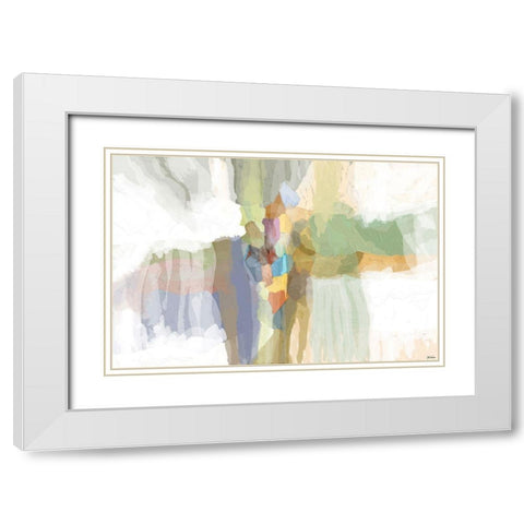 Evolve I White Modern Wood Framed Art Print with Double Matting by Tienhaara, Michael