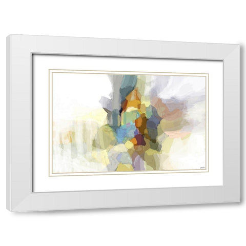 Evolve II White Modern Wood Framed Art Print with Double Matting by Tienhaara, Michael