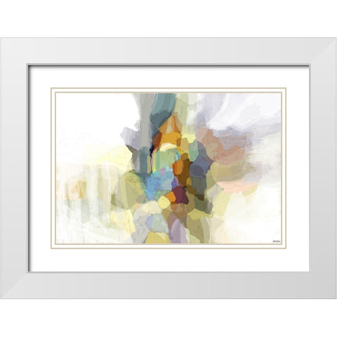 Evolve II White Modern Wood Framed Art Print with Double Matting by Tienhaara, Michael