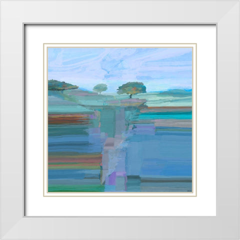Grand Escape I White Modern Wood Framed Art Print with Double Matting by Tienhaara, Michael