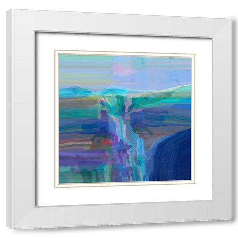 Grandeur I White Modern Wood Framed Art Print with Double Matting by Tienhaara, Michael