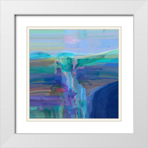 Grandeur I White Modern Wood Framed Art Print with Double Matting by Tienhaara, Michael