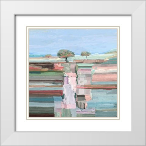 Grand Vision II White Modern Wood Framed Art Print with Double Matting by Tienhaara, Michael