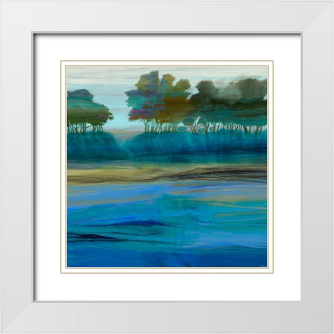 Ridgecrest I White Modern Wood Framed Art Print with Double Matting by Tienhaara, Michael