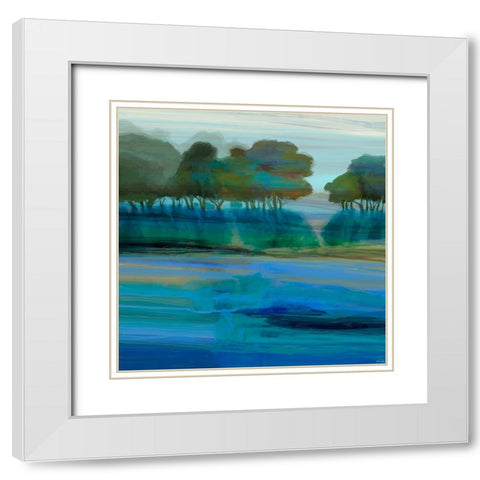 Ridgecrest II White Modern Wood Framed Art Print with Double Matting by Tienhaara, Michael