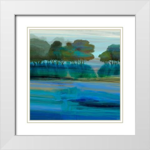 Ridgecrest II White Modern Wood Framed Art Print with Double Matting by Tienhaara, Michael