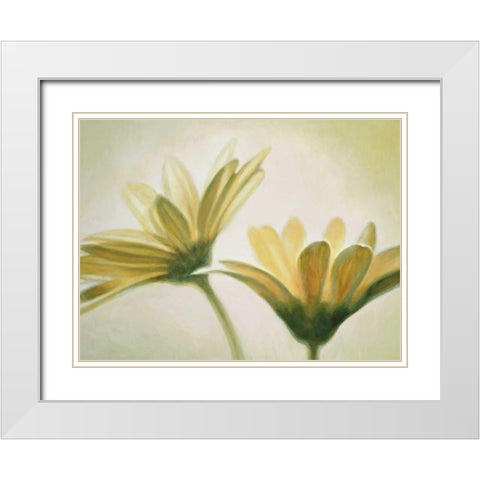 Evanescence I White Modern Wood Framed Art Print with Double Matting by Valli, Massimo