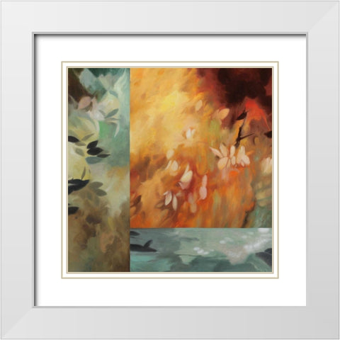 Inspire II White Modern Wood Framed Art Print with Double Matting by Carter, Natalie