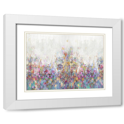 Morning Bloom White Modern Wood Framed Art Print with Double Matting by Robbins, Nikki