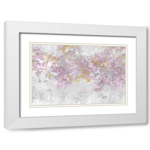 Charmed Blush White Modern Wood Framed Art Print with Double Matting by Robbins, Nikki